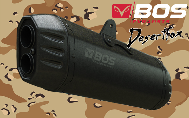 bos exhausts desertfox black