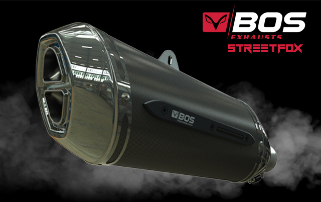 bos exhausts streetfox rear